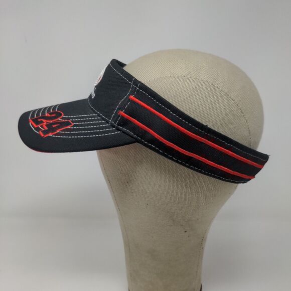 Chase Authentics Men's Strapback Jeff Gordon Sun Visor Hat Cap Black OSFM #24 - Picture 6 of 13